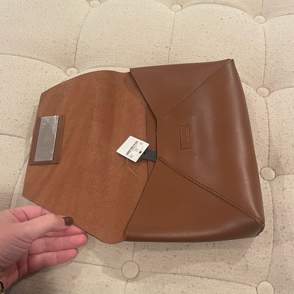 Jcrew brown leather clutch - Picture 6 of 10